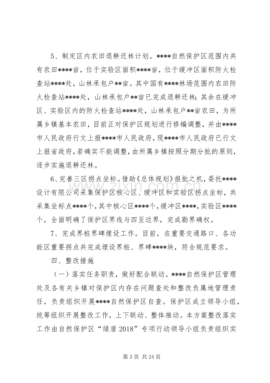 自然保护区“绿盾20XX年”专项行动整改落实实施方案.docx_第3页