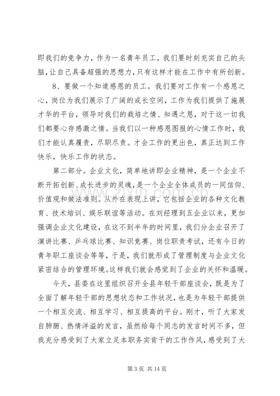 XX年领导在青年干部交流座谈会上的发言稿3篇（1）.docx_第3页