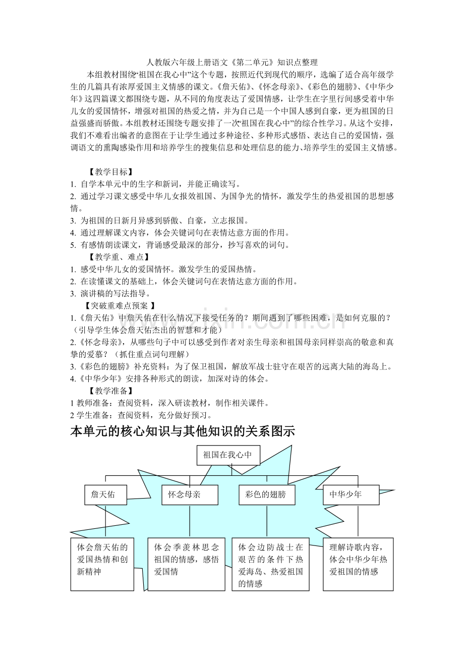 人教版六年级上册语文二单元.doc_第1页