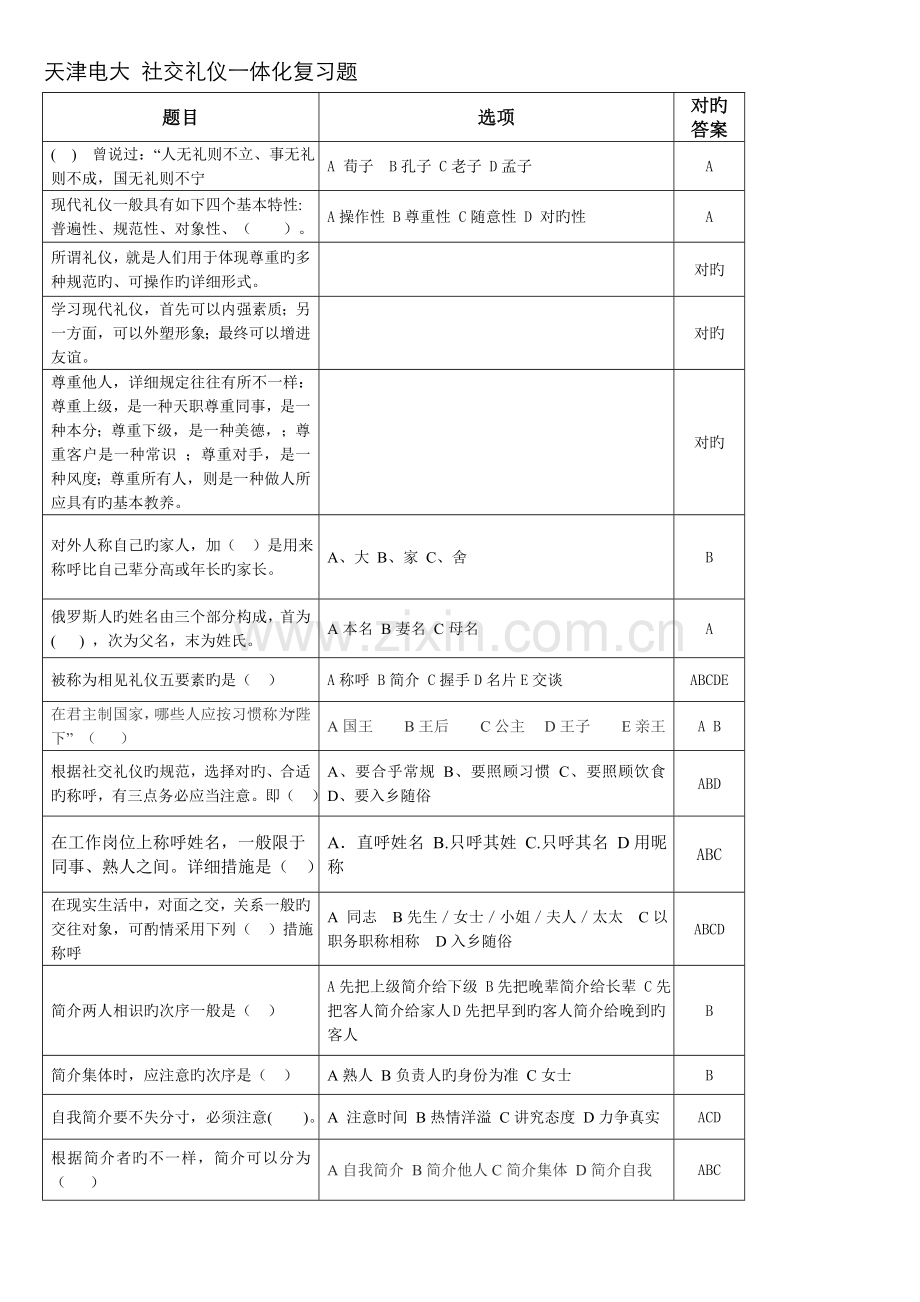 2022年天津电大一体化课社交礼仪.doc_第1页