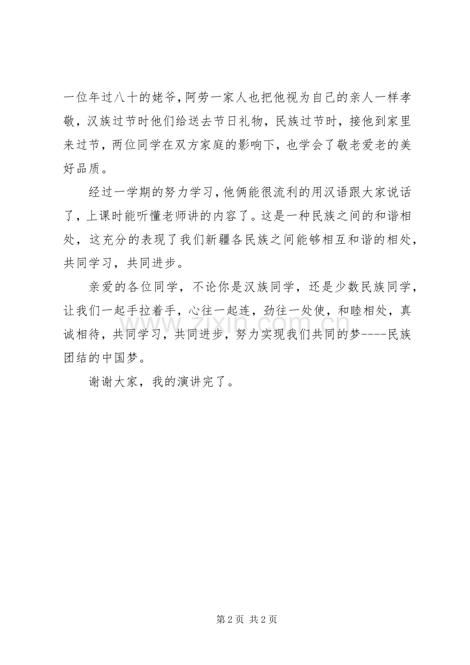 民族团结演讲范文.docx_第2页