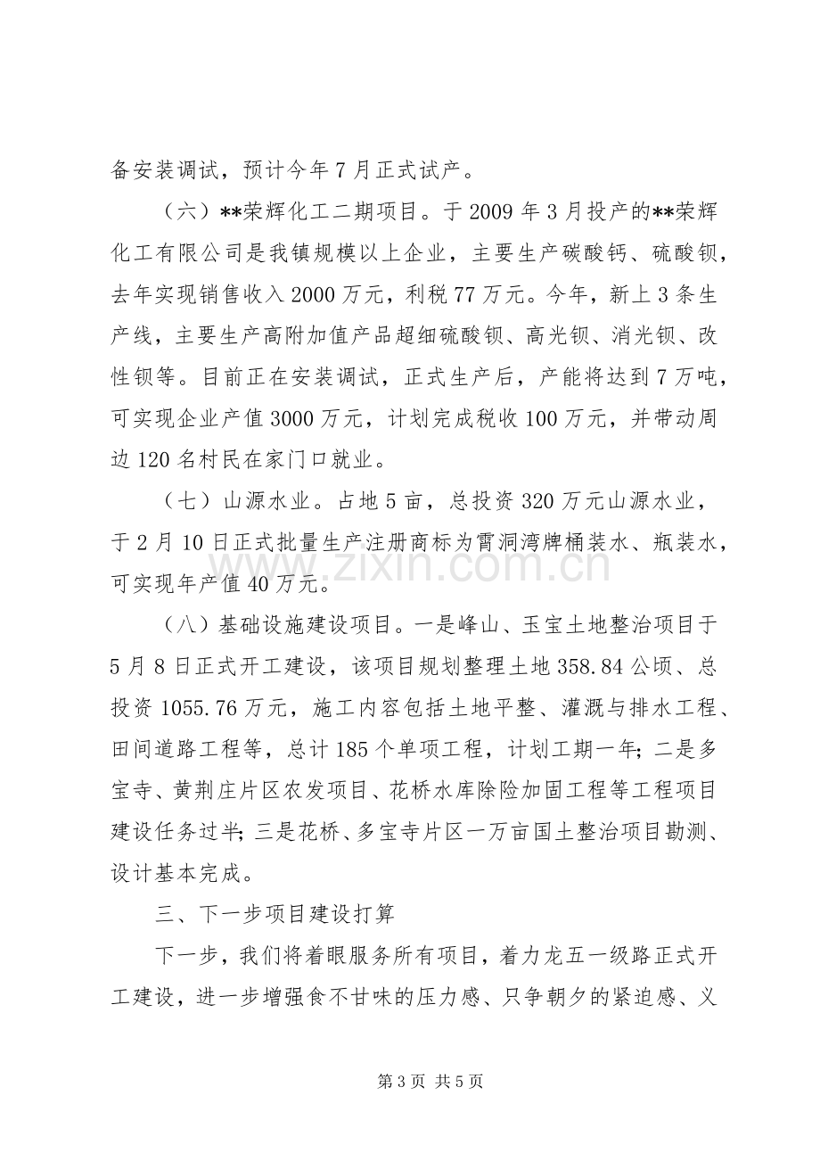 XX年全县项目建设和招商引资推进会发言材料提纲.docx_第3页