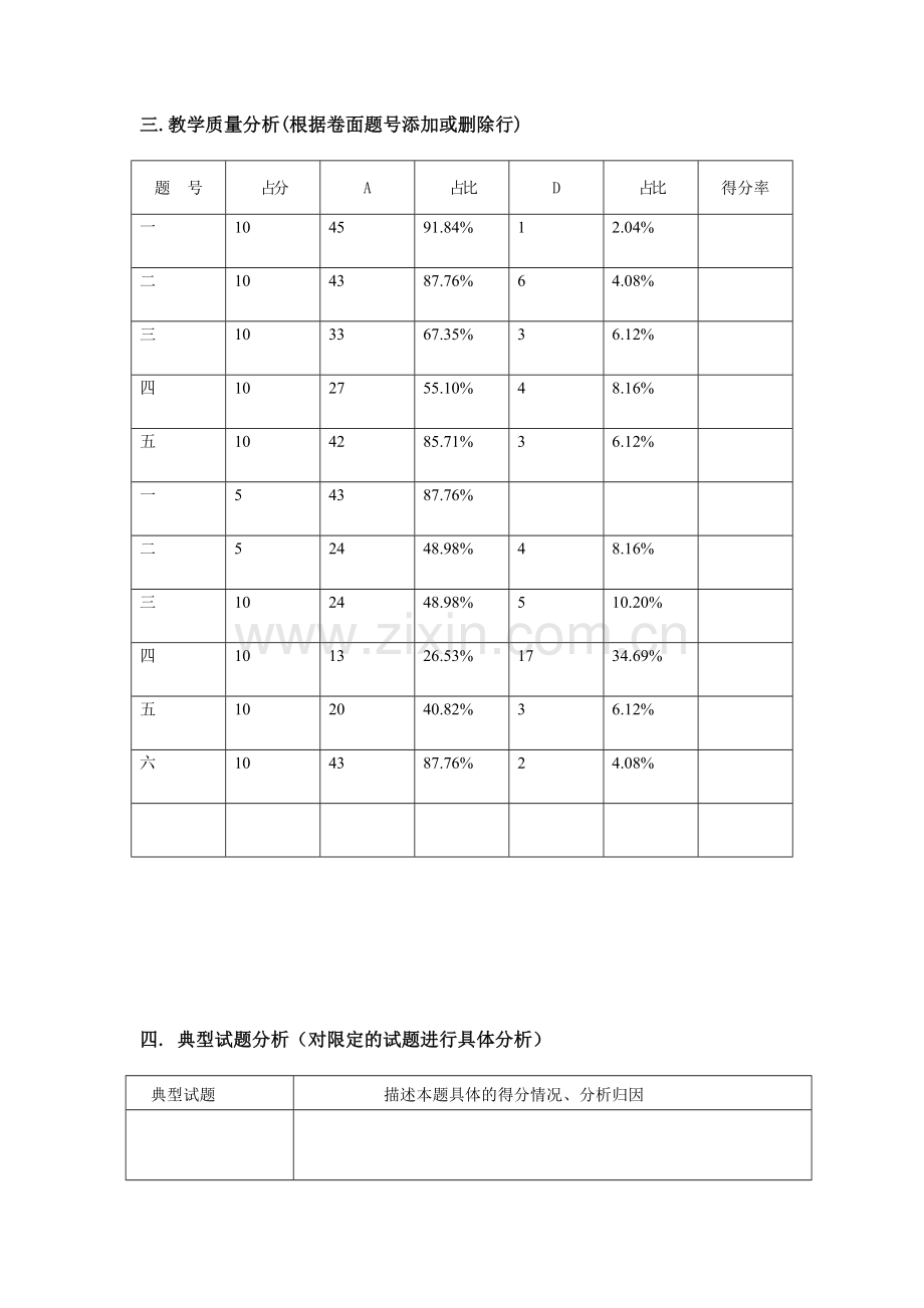 班级考试质量分析.doc_第2页