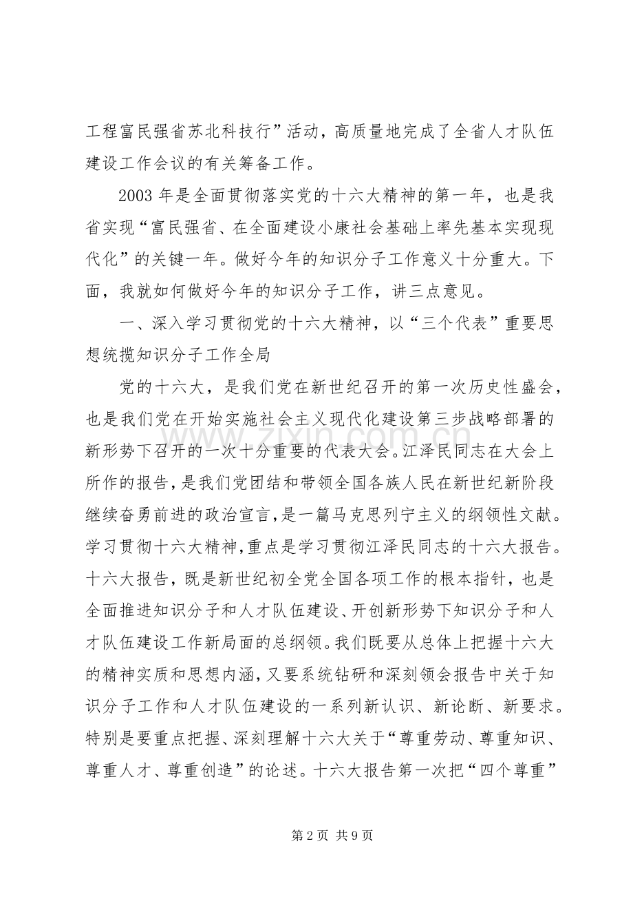 在省委知识分子工作领导小组会议上的发言稿.docx_第2页