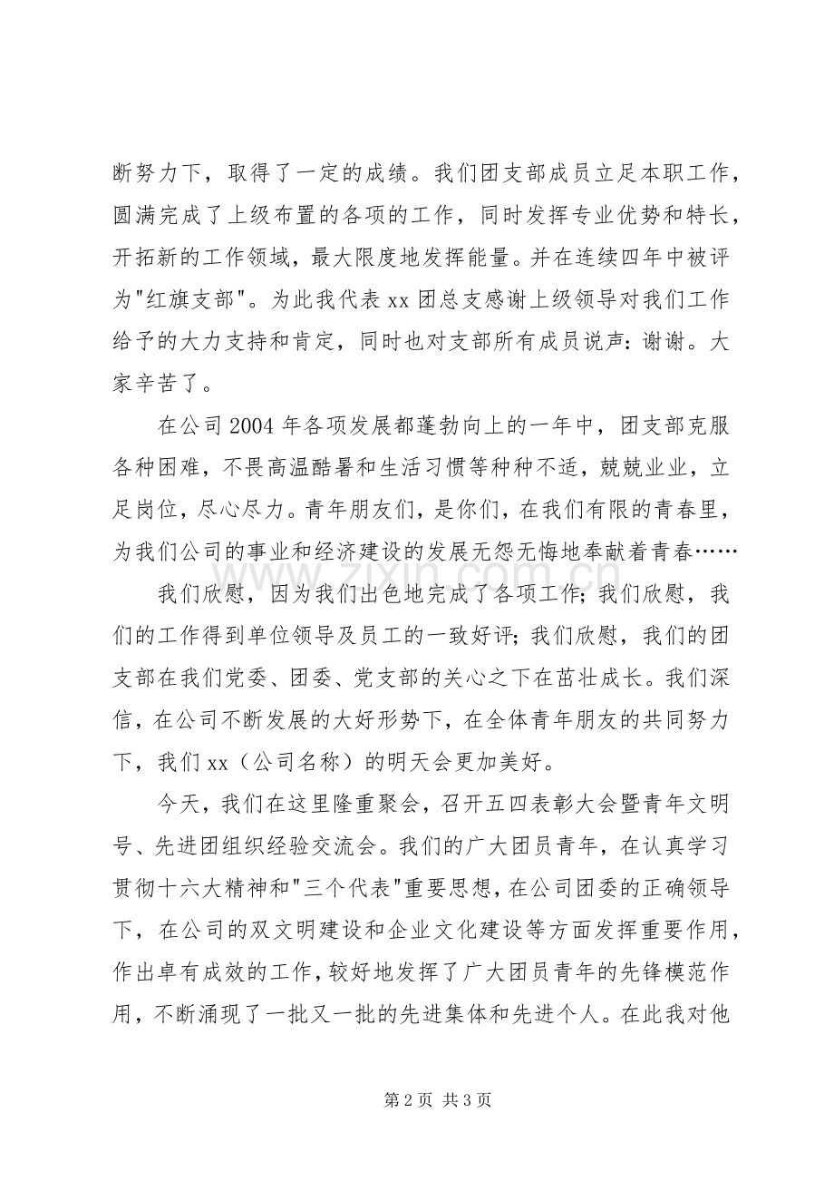 -五四-红旗支部代表在“五四”表彰大会上的发言.docx_第2页