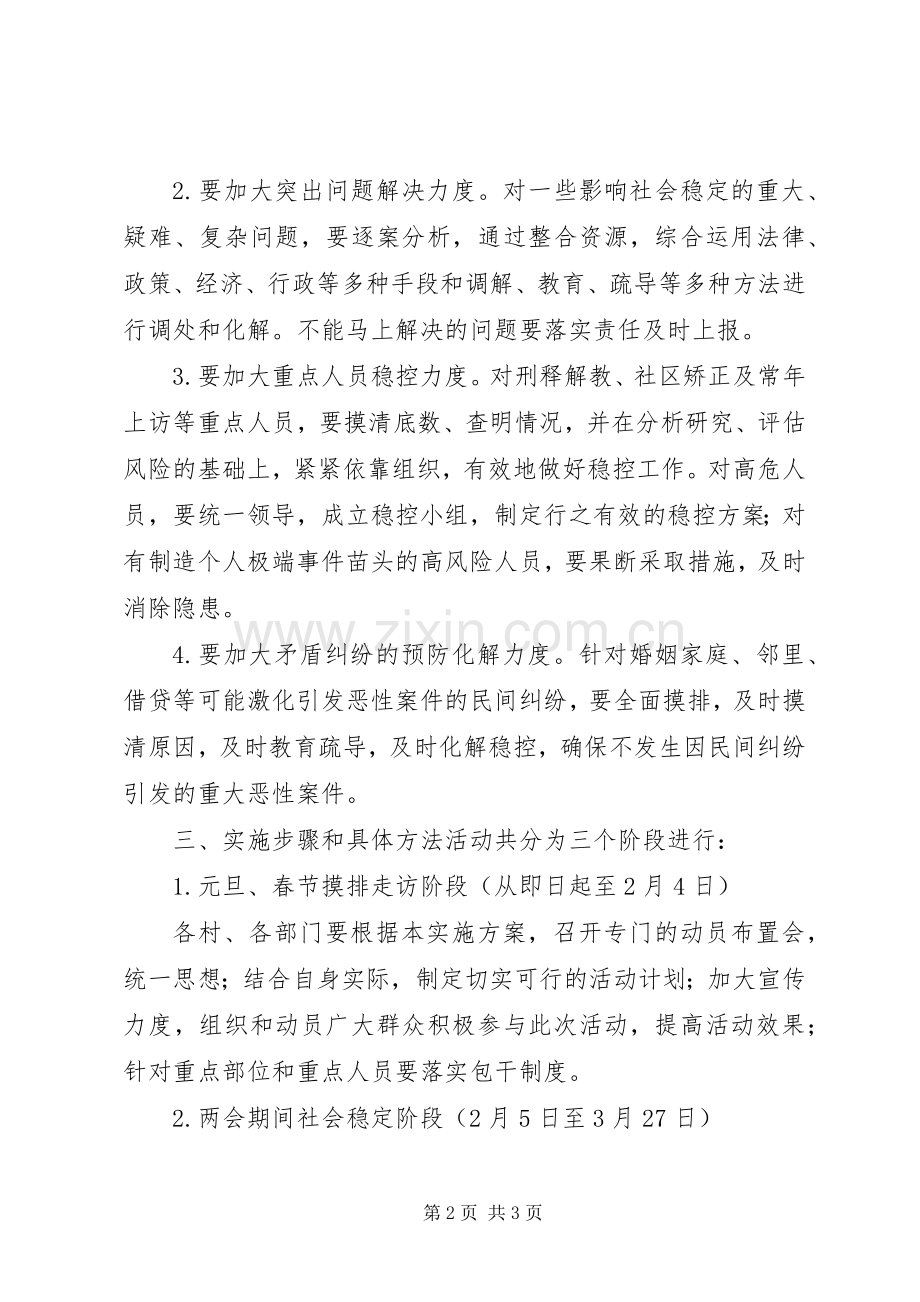 XX年两会期间民事纠纷大排查活动实施方案 .docx_第2页