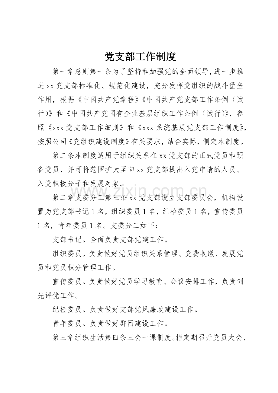 党支部工作规章制度 (2).docx_第1页