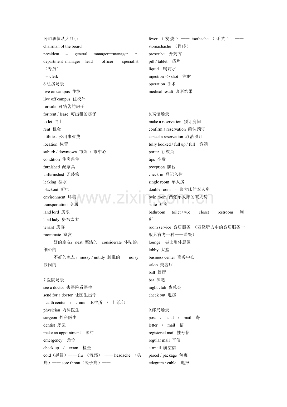 大学英语四级听力常考词汇.doc_第3页