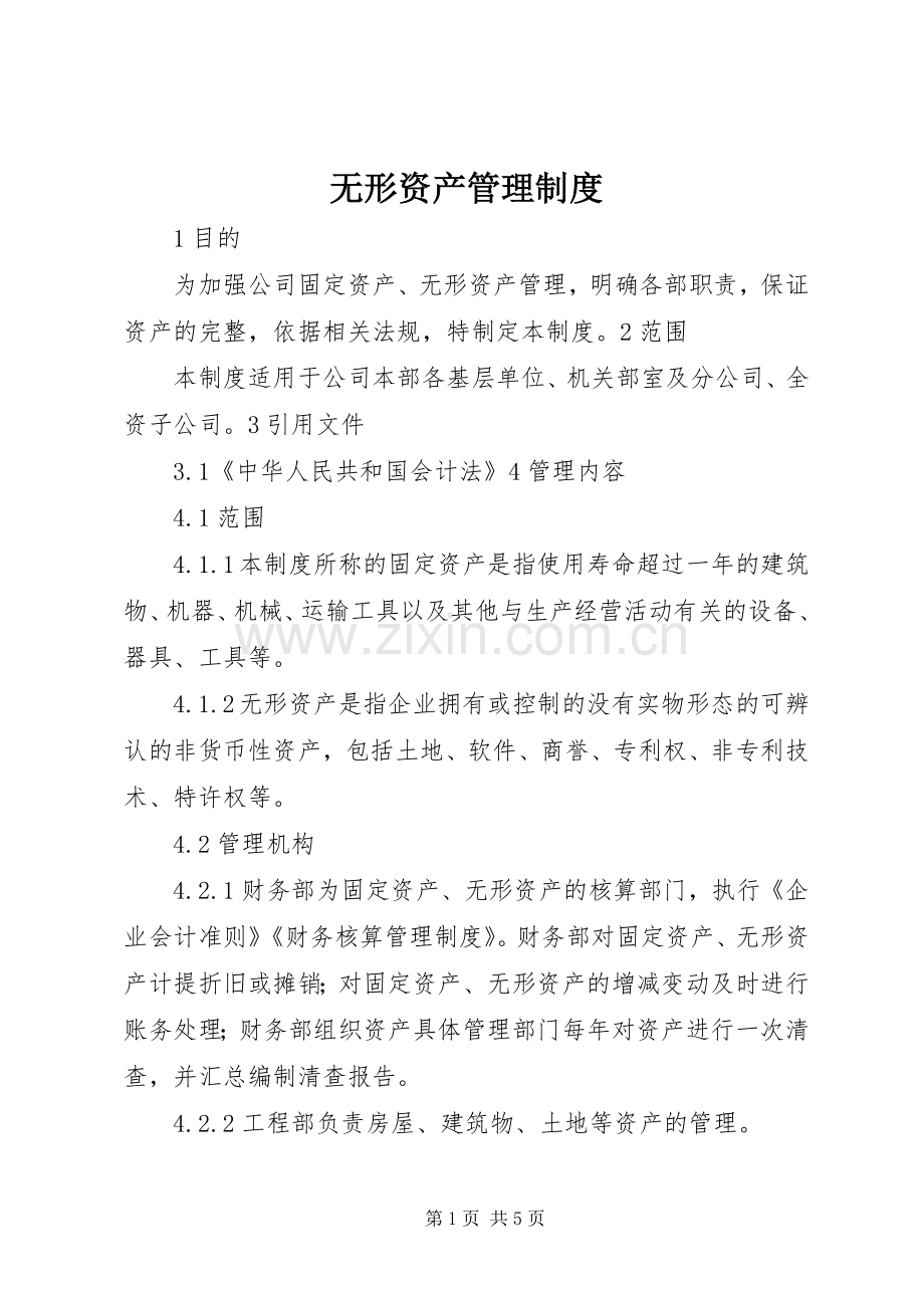 无形资产管理规章制度 (2).docx_第1页