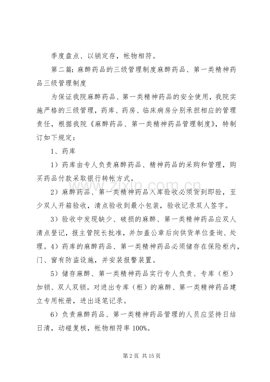 药品三级管理规章制度.docx_第2页