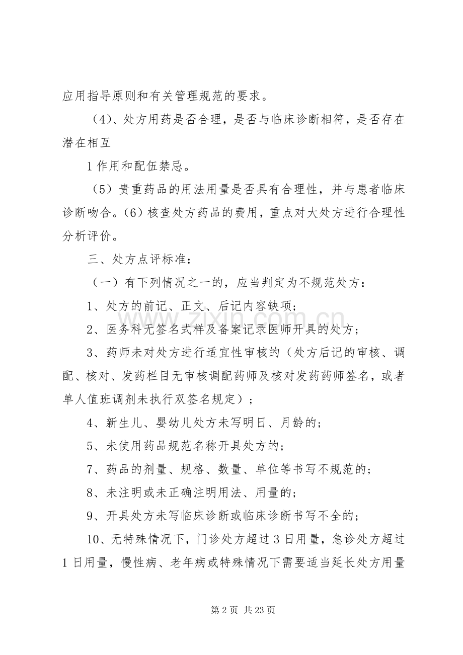 处方点评、审查规章制度.docx_第2页