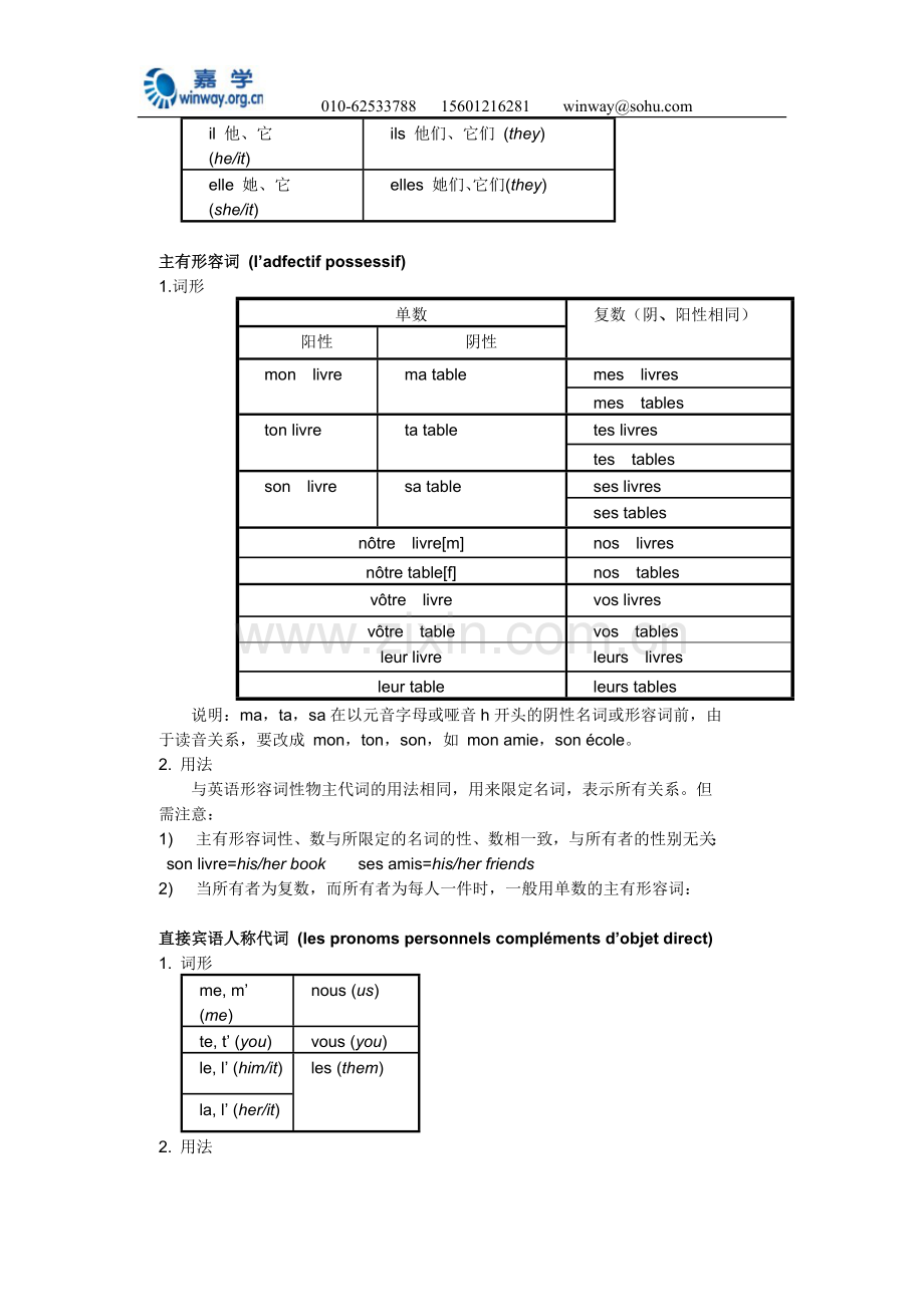 法语语法笔记汇总_4.doc_第2页