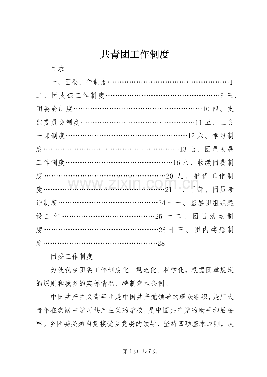 共青团工作规章制度 (2).docx_第1页