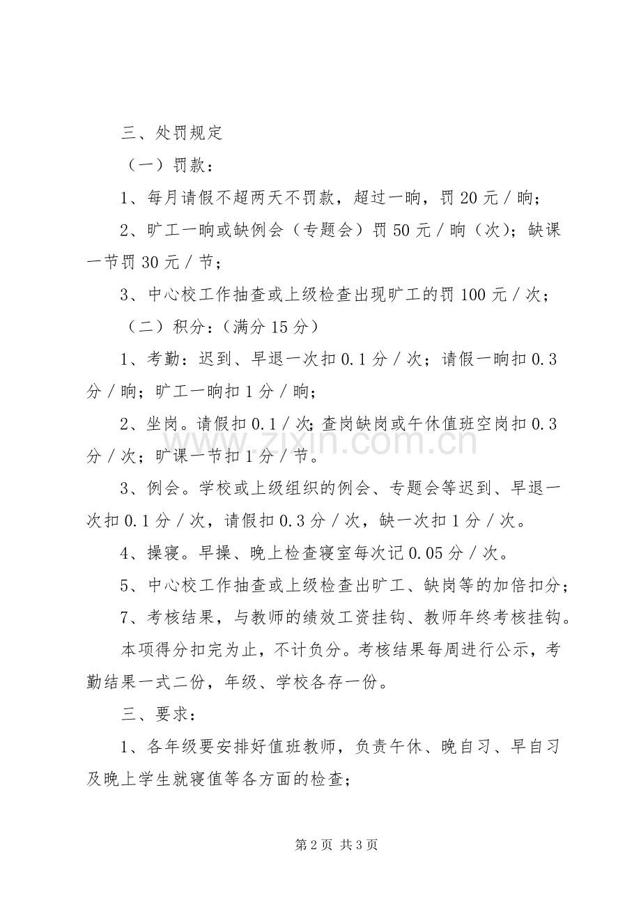 重兴中学教师考勤规章制度 .docx_第2页