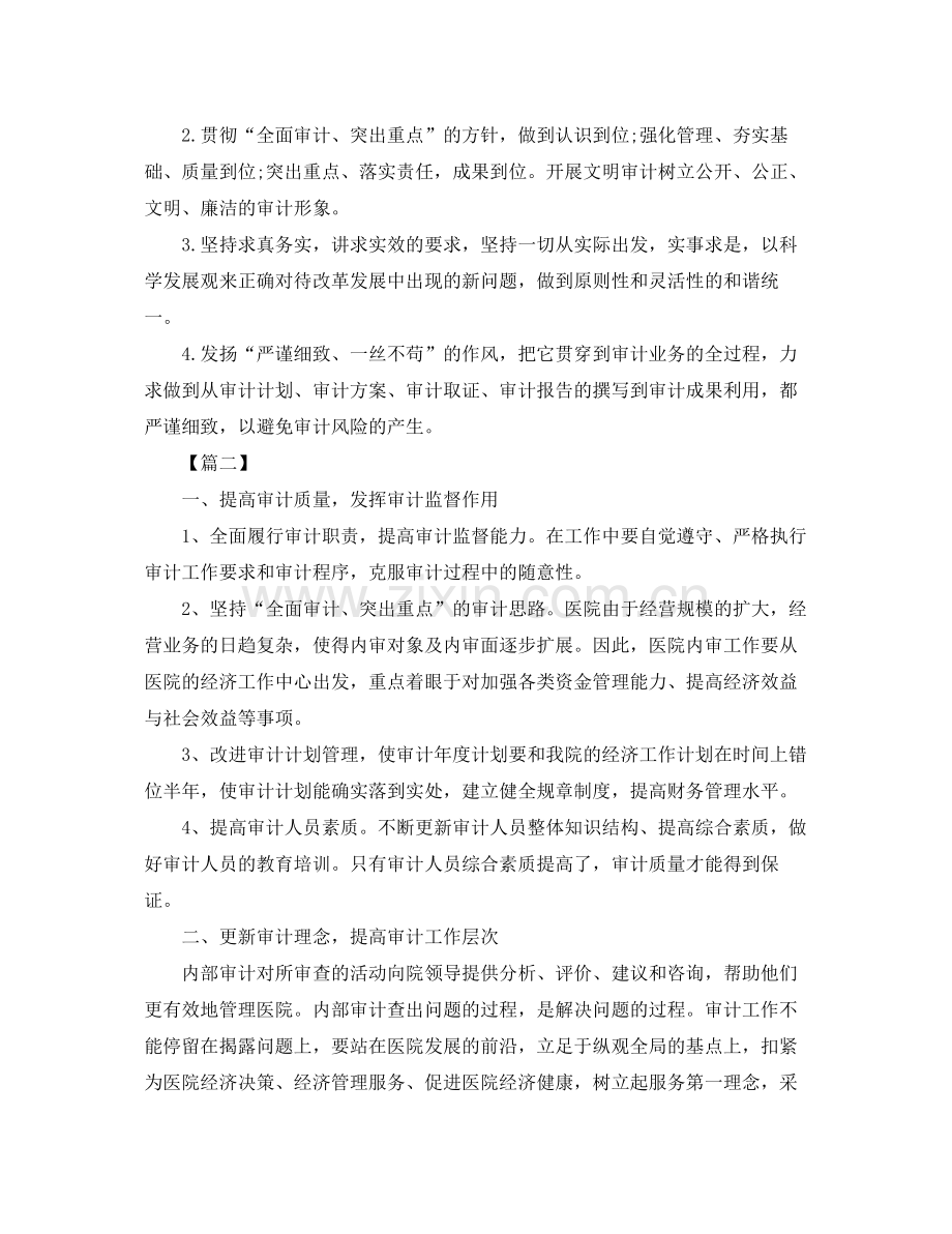 单位内部审计工作计划 .docx_第2页