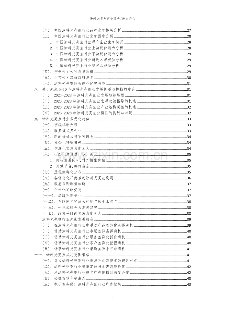 2023年涂料光亮剂行业洞察报告及未来五至十年预测分析报告.docx_第3页