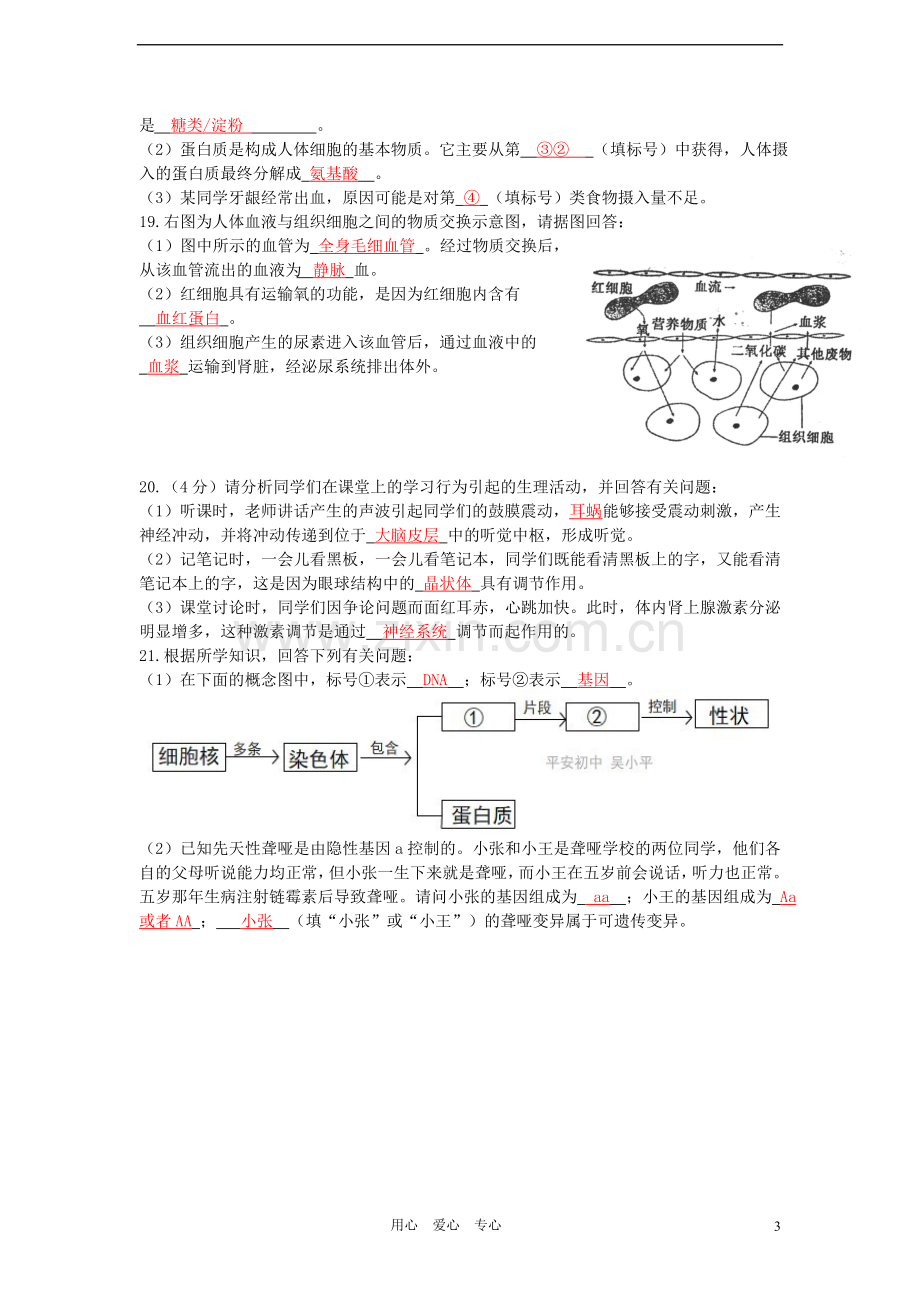 江西省赣州市2012年中考生物真题试题.doc_第3页