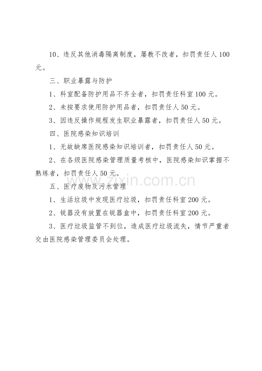 医院感染管理质控奖罚规章制度细则.docx_第3页