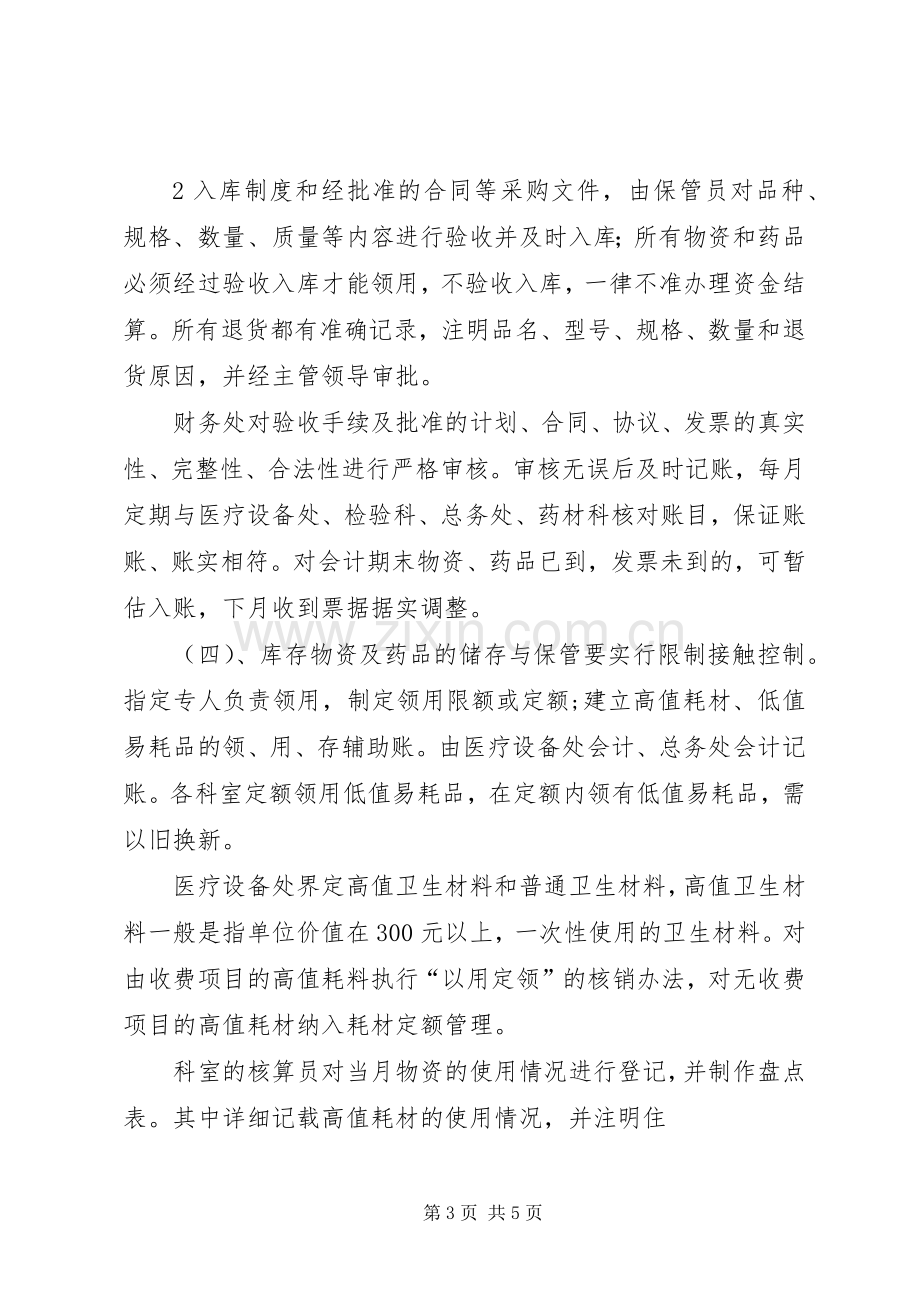 库存物资药品管理规章制度.docx_第3页