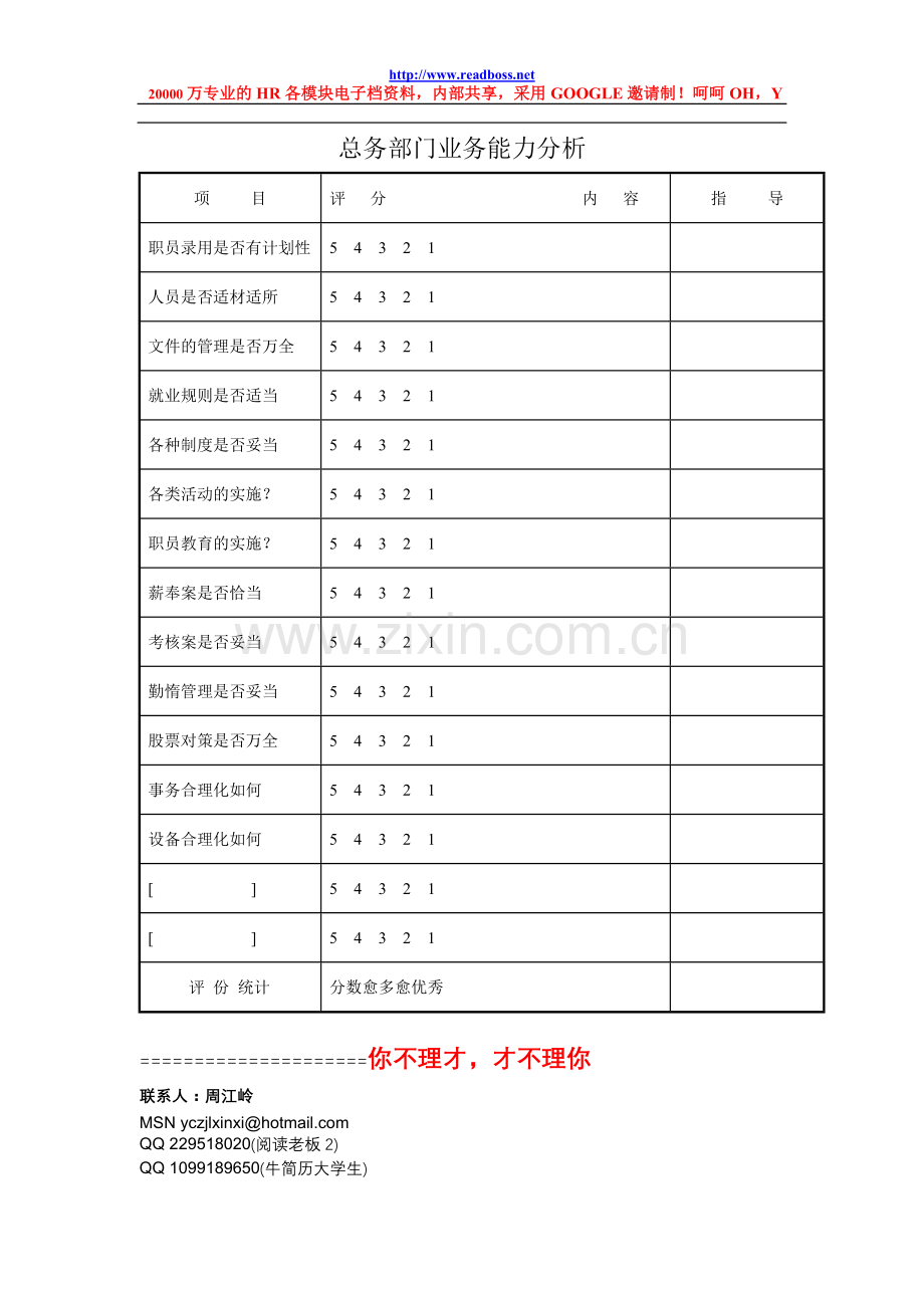 阅读老板牛简历总务部门业务能力治.doc_第1页