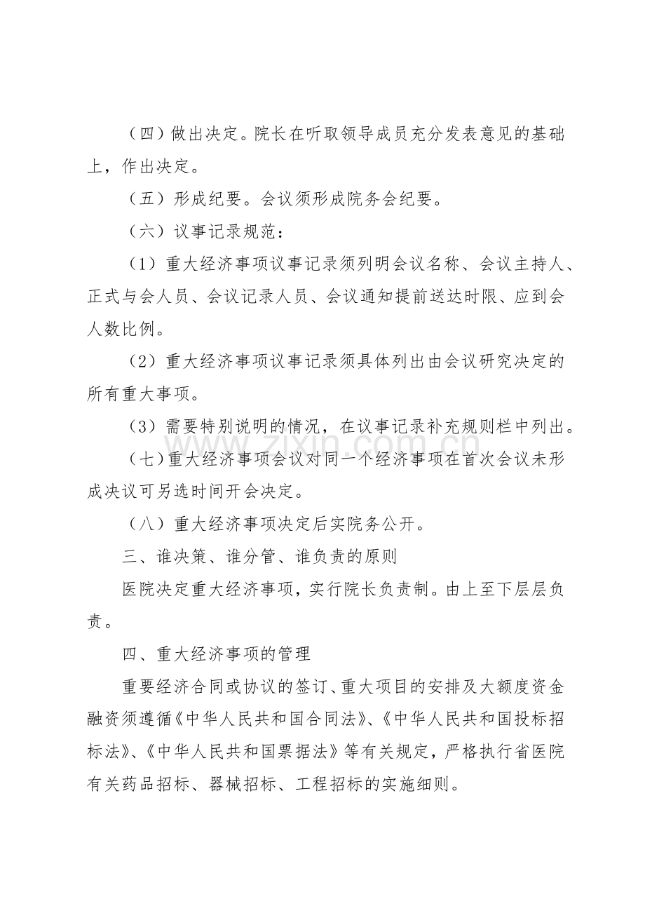 医院重大经济事项决策管理规章制度.docx_第3页