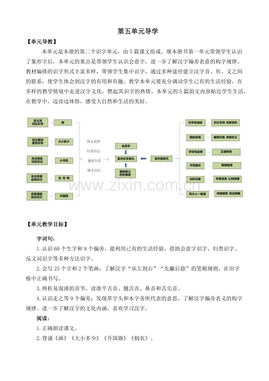 2023年新部编版一年级语文上册《识字6-画》教案.doc_第1页