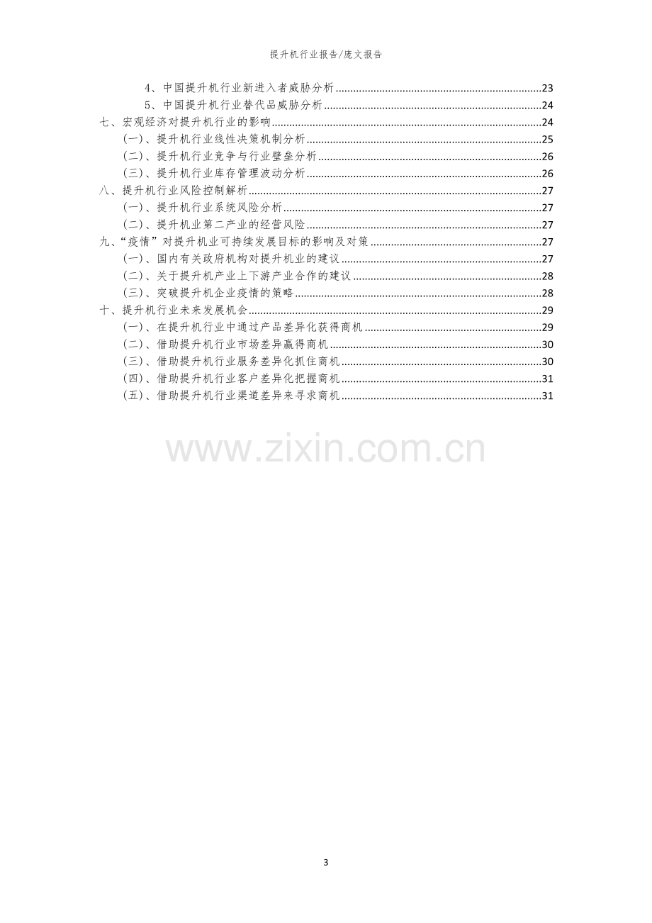 2023年提升机行业市场需求分析报告及未来五至十年行业预测报告.docx_第3页