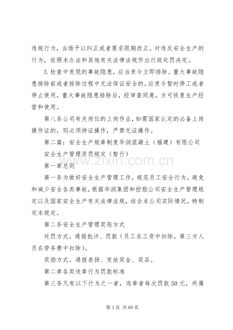 安全生产规章规章制度细则.docx_第3页