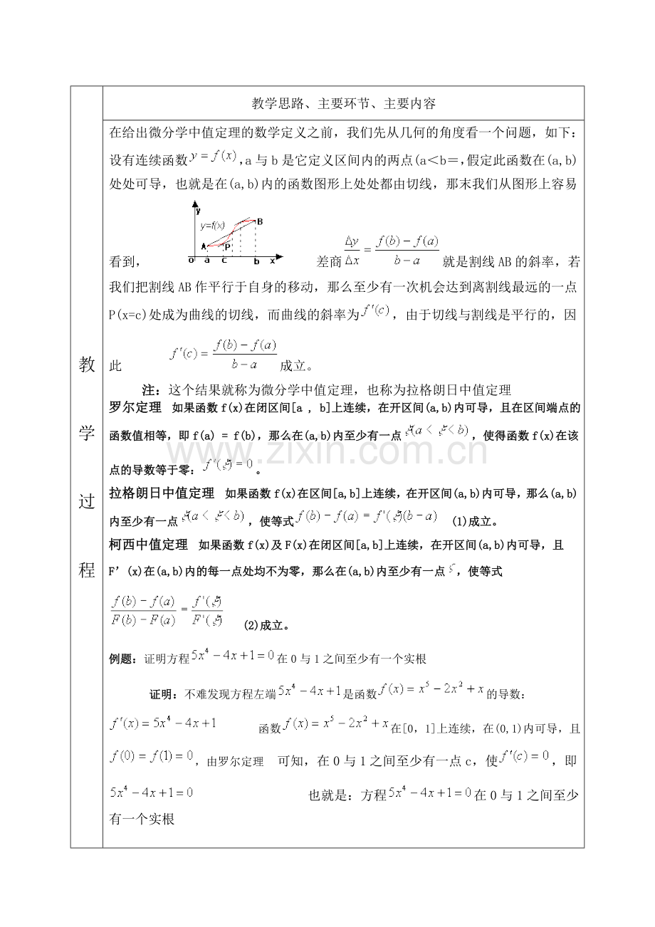 高等数学电子教案：第3章-微分中值定理与导数的应用.doc_第2页