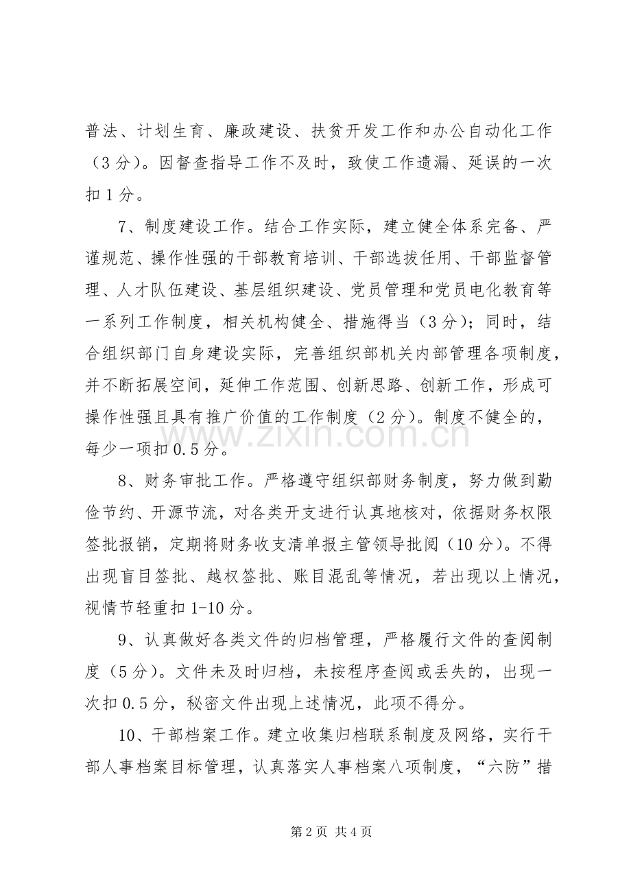 办公室干部业务考核规章制度.docx_第2页