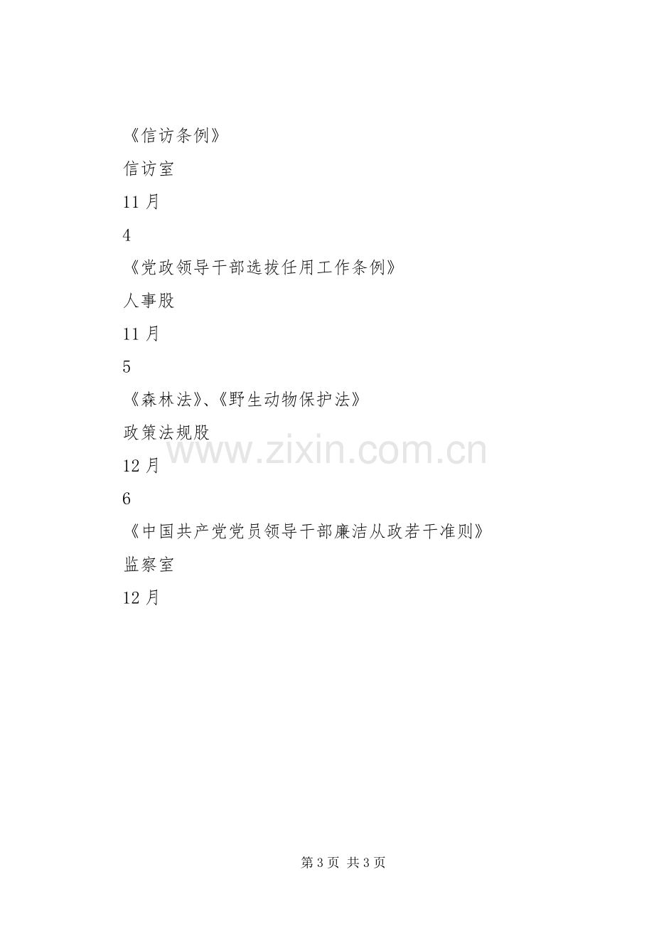 林业局党委会议和行政办公会议会前学法规章制度.docx_第3页