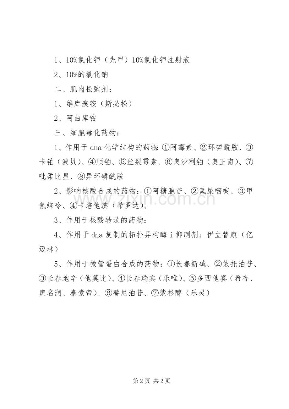 县区人民医院高危药品管理规章制度 .docx_第2页