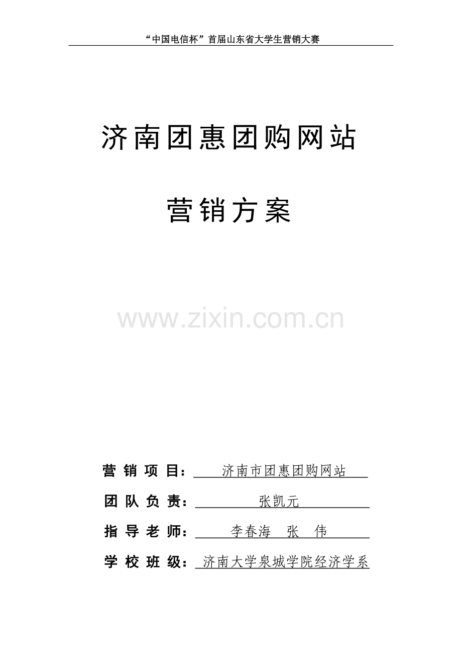 团惠团购网站营销方案.doc_第1页