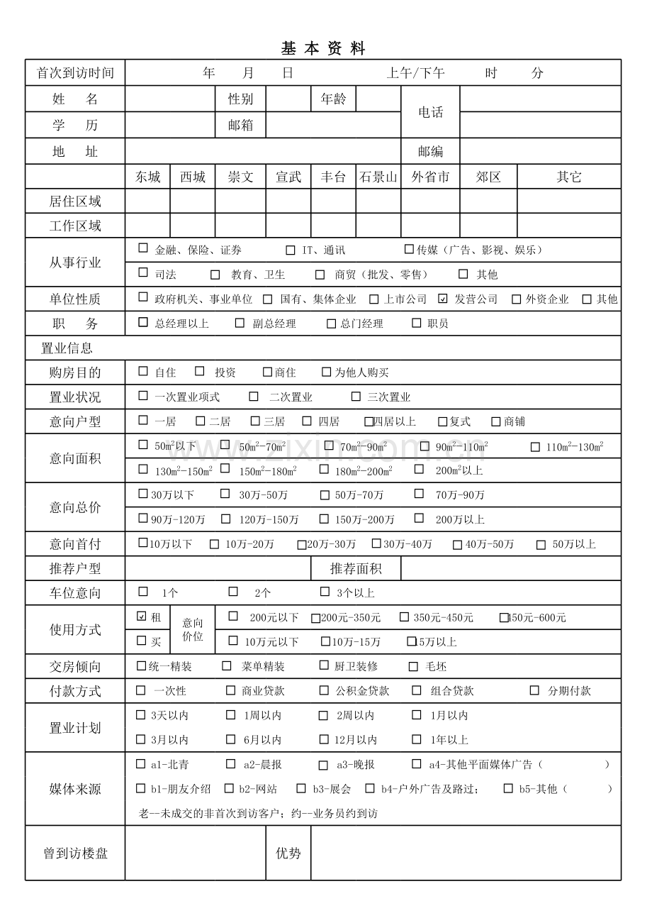 业务员工作日报表.xls_第1页