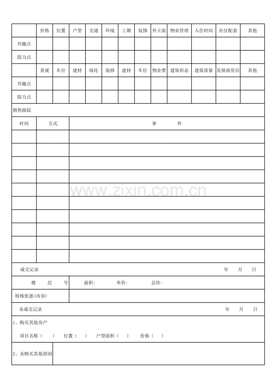 业务员工作日报表.xls_第2页