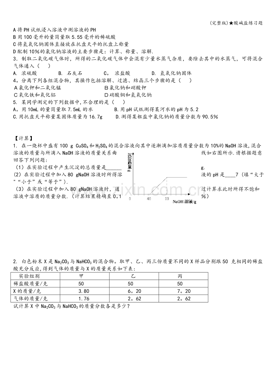 ★酸碱盐练习题.doc_第2页