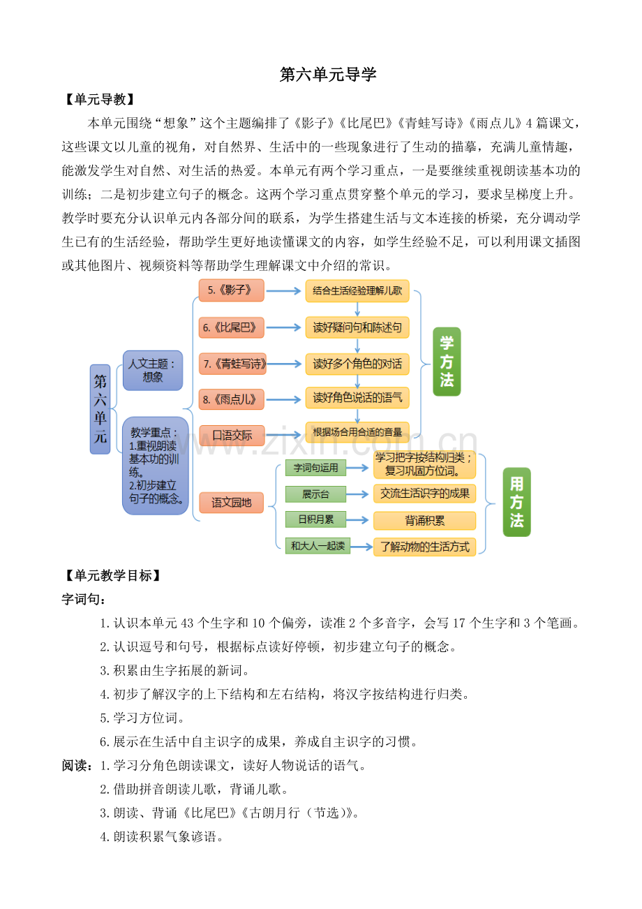 部编人教版一年级语文上册《影子》教案.doc_第1页