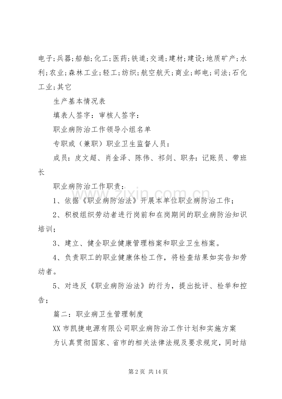 职业病卫生管理规章制度 .docx_第2页