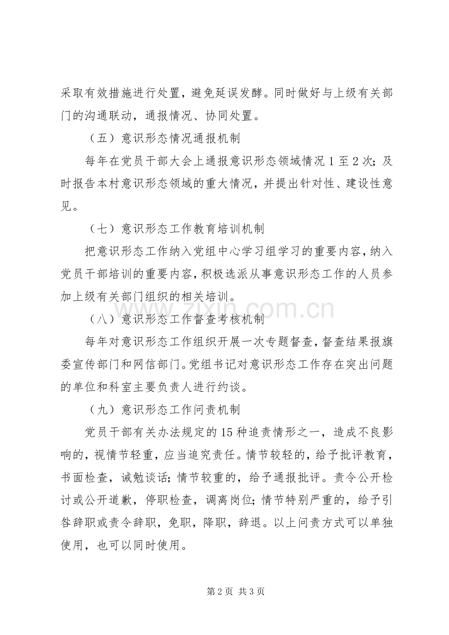 意识形态工作机制和意识形态阵地管理规章制度 .docx_第2页