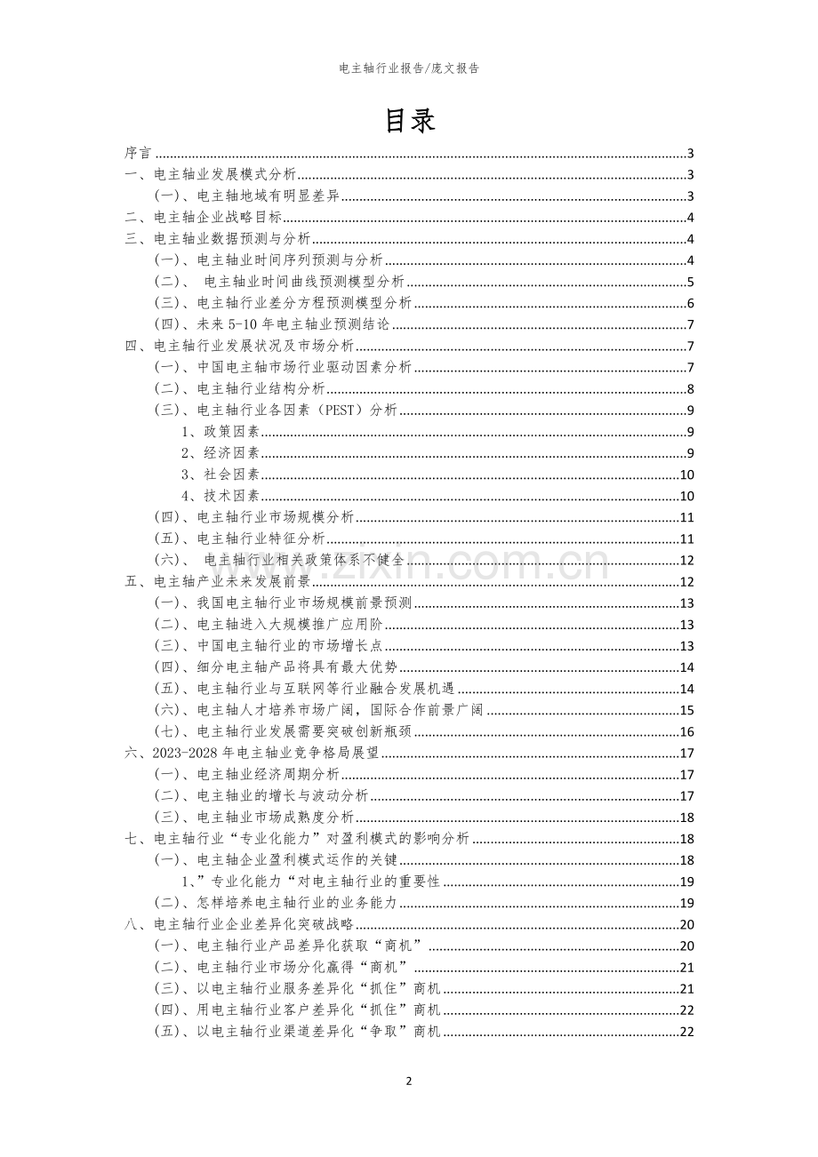 2023年电主轴行业市场突围建议及需求分析报告.docx_第2页