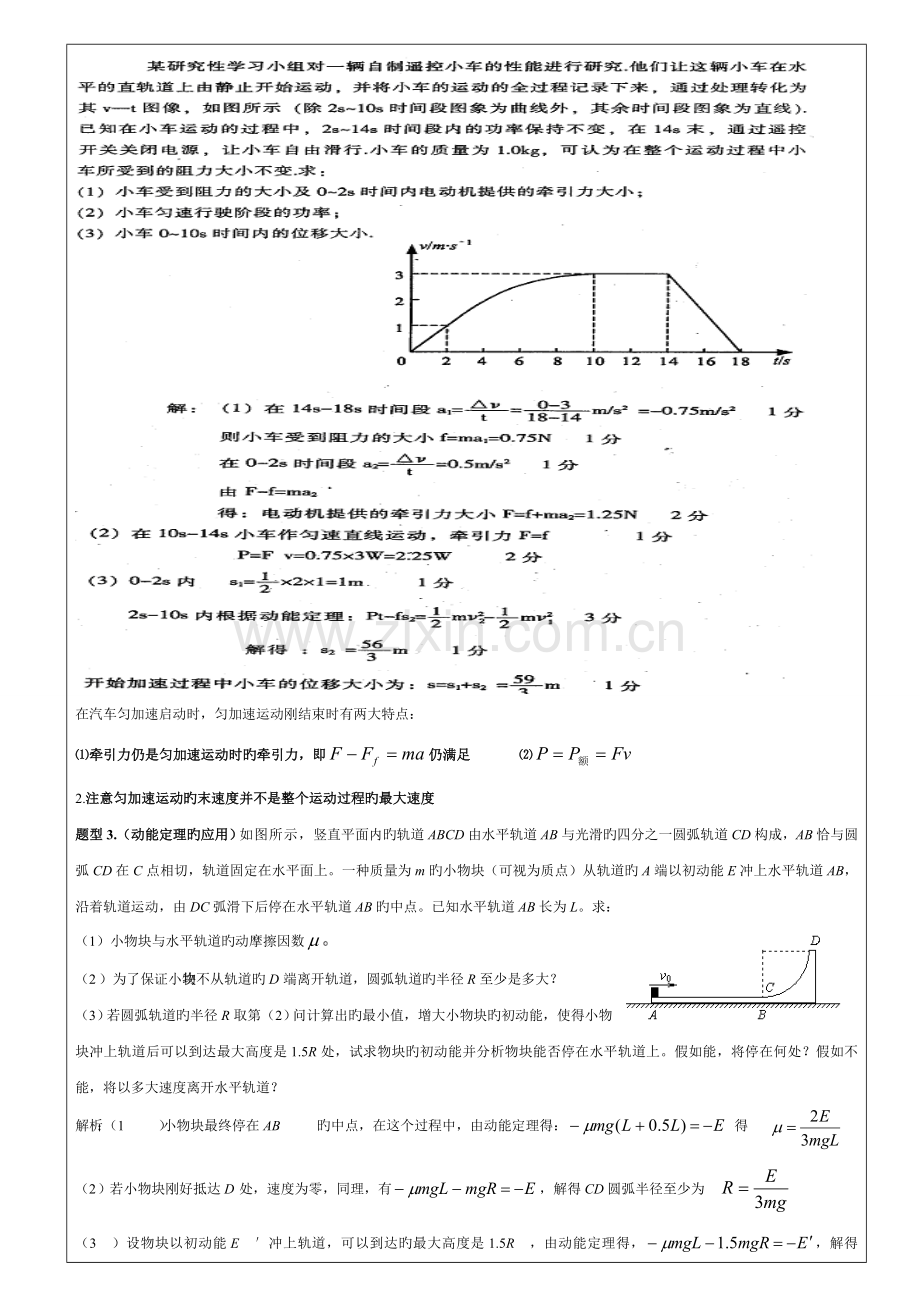 2022年高中物理功和能知识点与题型总结.doc_第2页