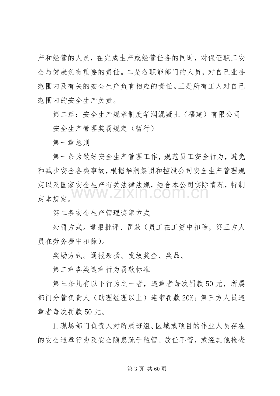 安全生产规章管理规章制度.docx_第3页