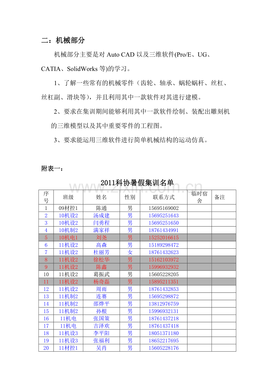 机电科协2012年暑假集训计划.doc_第3页