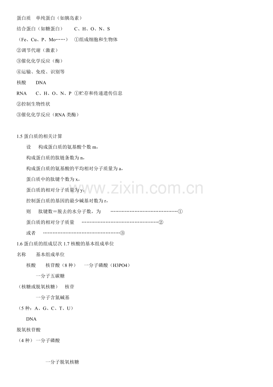 高三第二轮复习生物知识结构网络.doc_第2页