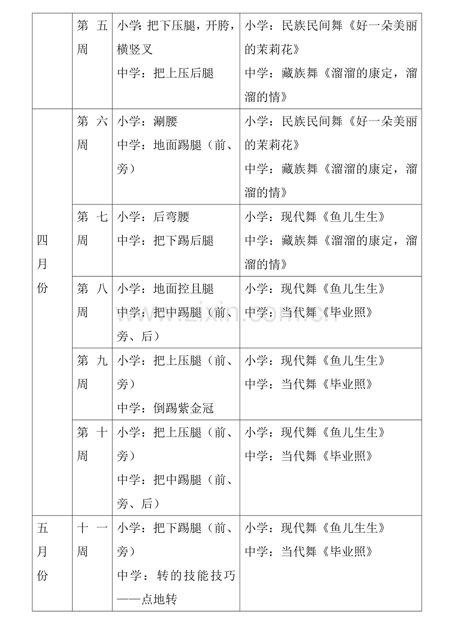 舞蹈班教学计划1.doc_第2页