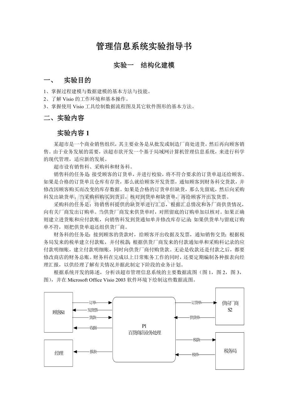 管理信息系统实验指导书(08电商).doc_第1页