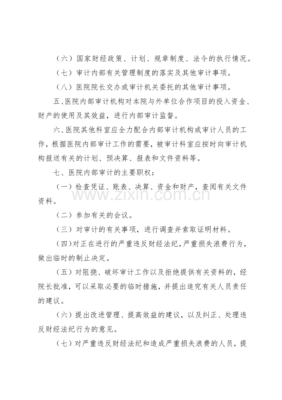 医院内部审计规章制度细则.docx_第2页