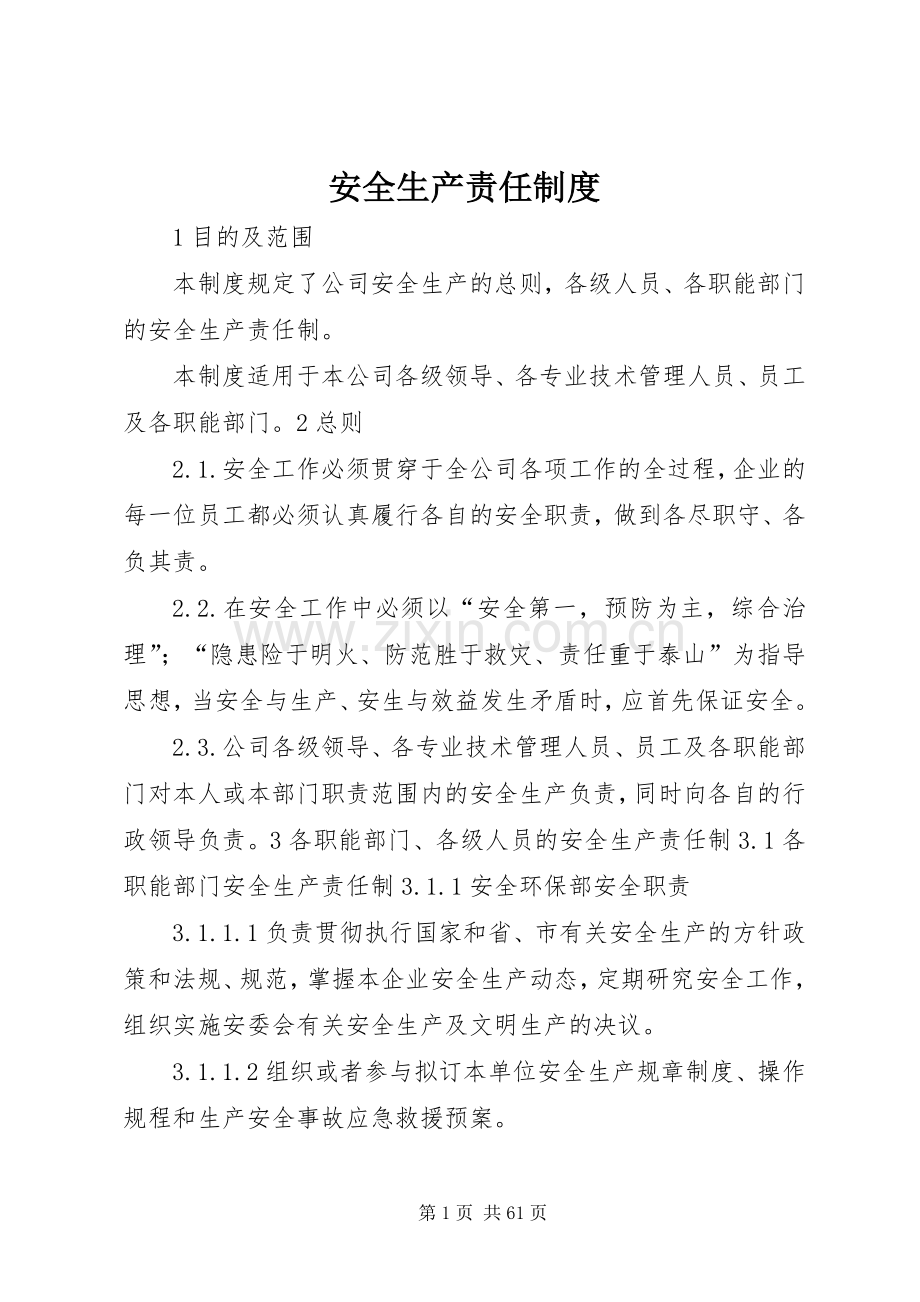 安全生产责任规章制度细则 (2).docx_第1页