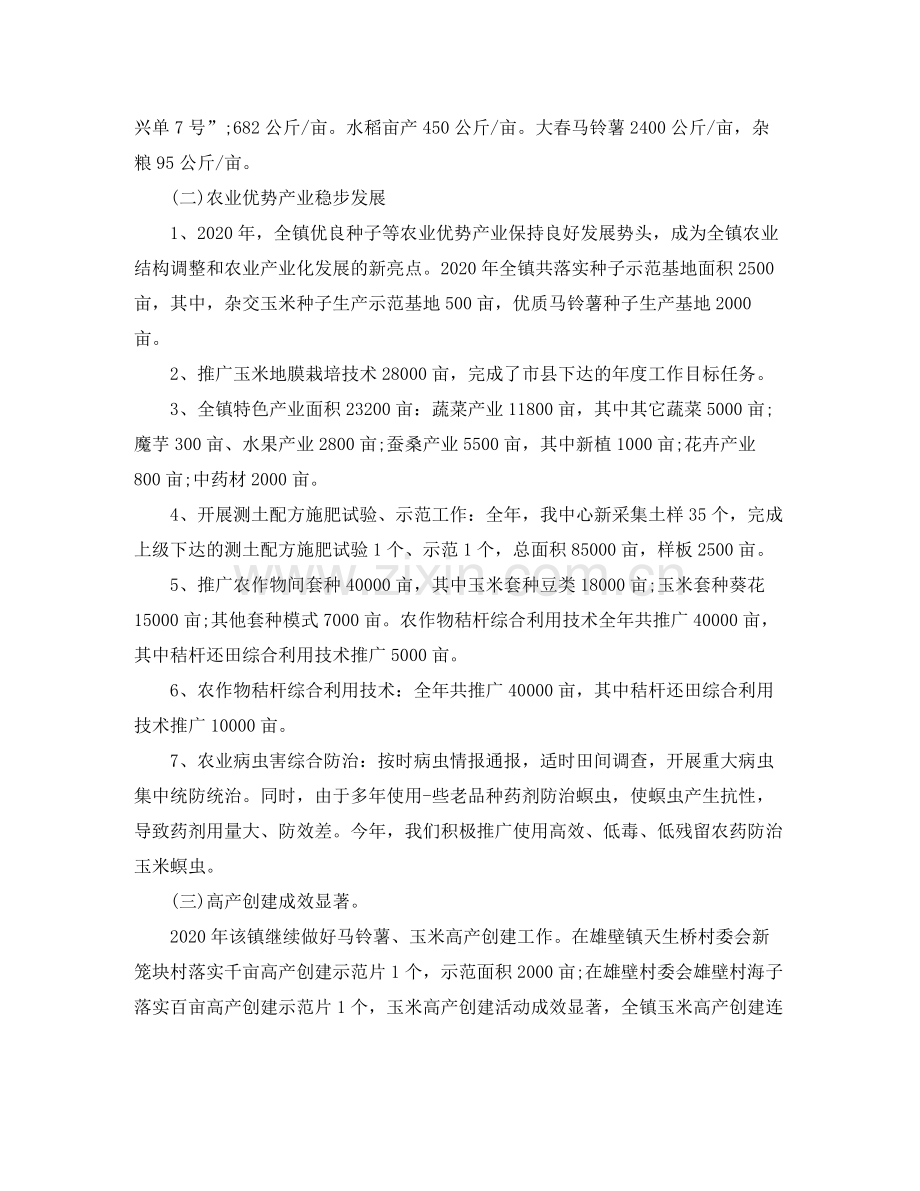 乡镇2020年工作总结及年工作计划 .docx_第2页