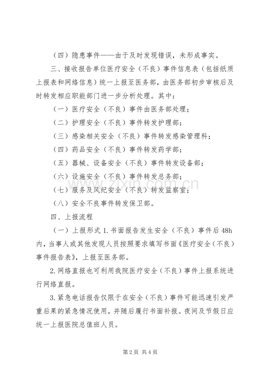 医院医疗安全（不良）事件报告规章制度.docx_第2页